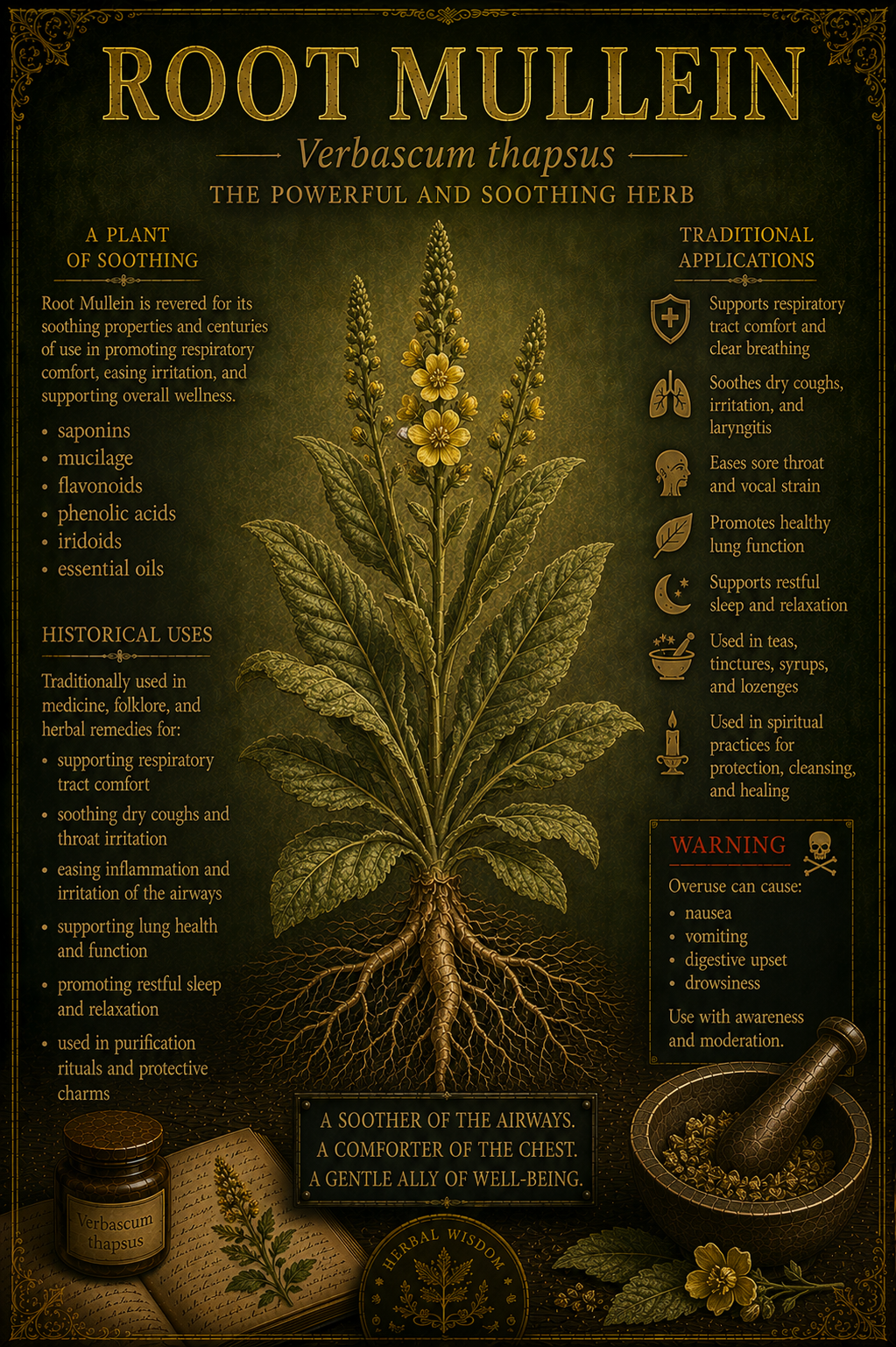 Root mullein medicinal herb